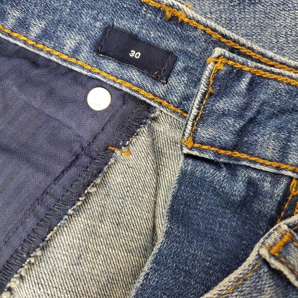 Gap Mini Medium Indigo Blue Jeans Skirt - Picture 8 of 9